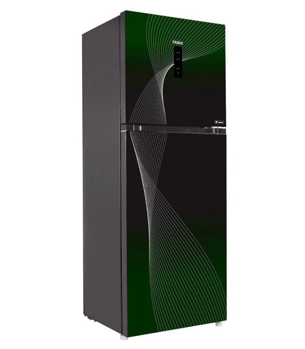 Haier Green Inverter Refrigerator HRF 438IFRA Glass Shelf gree 1
