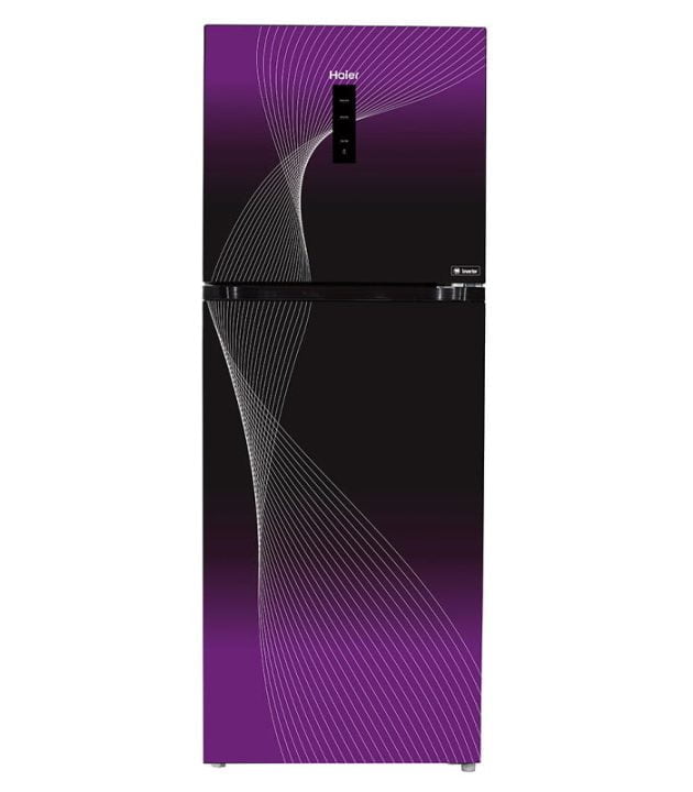 Haier Purple Inverter Refrigerator HRF 438IFRA Glass Shelf