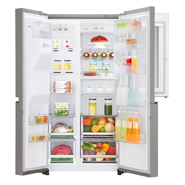 LG 24 Cu Ft Side By Side Refrigerator GR X257CQVV 02 1