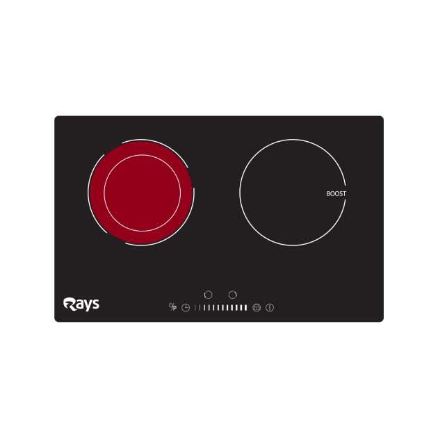 Rays Built-in 2 Burners IND/CRM Plate C-102