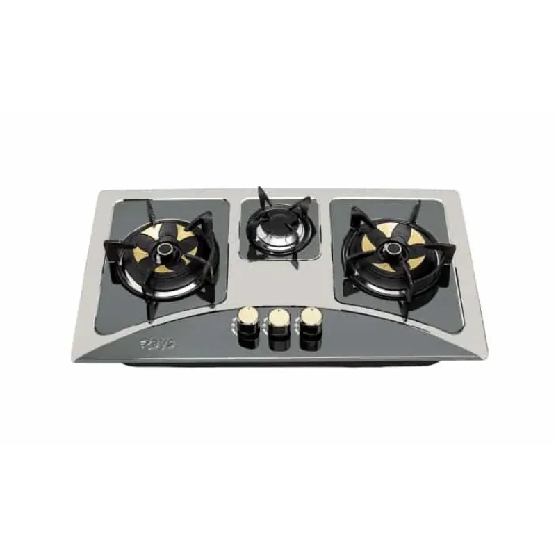 Rays 3 Burner Stainless Steel Hob RA 05 BR