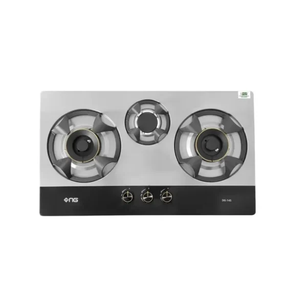 Nasgas Kitchen Hob 3 Burners Metal Top DG 145 BK