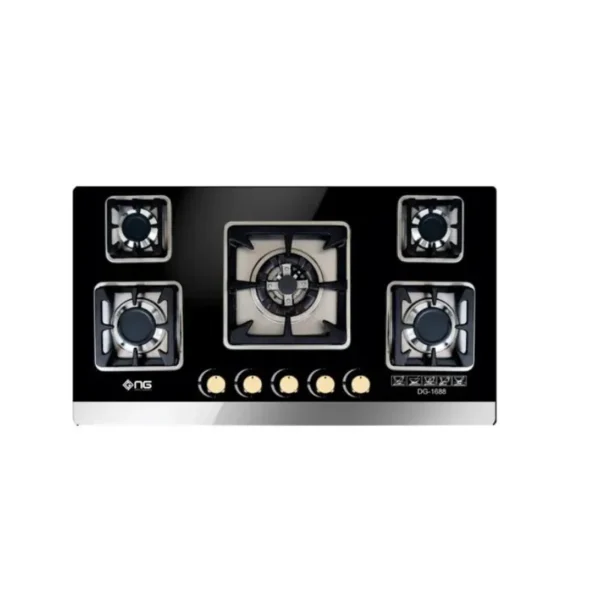 Nasgas Kitchen Hob 5 Burners Glass Top DG GN5 555