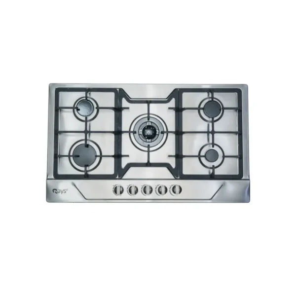 Rays Gas Kitchen Hob 5 Burners Stainless Steel RABG 3477SS