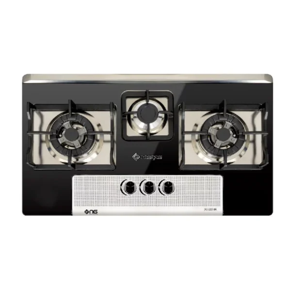Nasgas Kitchen Hob 3 Burners Stainless Steel DG 222 BK