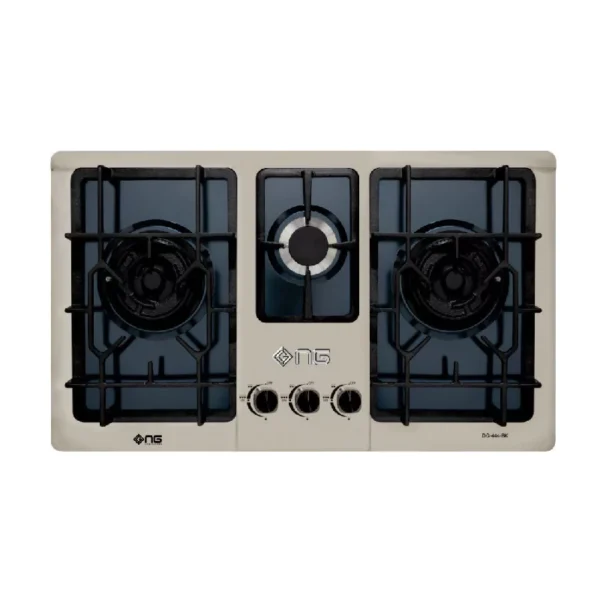 Nasgas Kitchen Hob 3 Burners Stainless Steel DG 444 BK