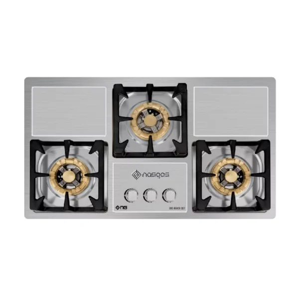 Nasgas Kitchen Hob 3 Burners Stainless Steel DG 227S