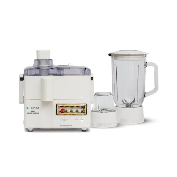 Homz 3-in-1 Deluxe Juicer & Blender Grinder JUL-1503