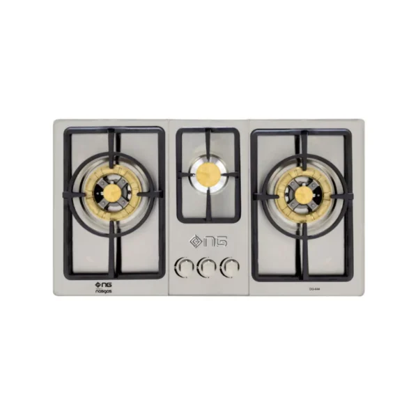 Nasgas Kitchen Hob 3 Burners Stainless Steel DG 444 REG