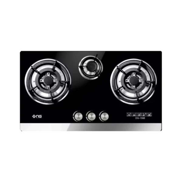 Nasgas Kitchen Hob 3 Burners Glass DG GN3