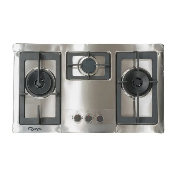 Rays 3 Burner Stainless Steel Gas Kitchen Hob 3003-HB FALCON