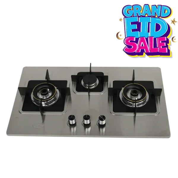 Canon 3 Burners Stainless Steel Gas Kitchen Hob CHA-BGH120760S3B-B31