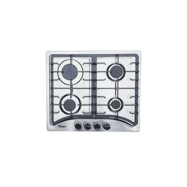 Rays 4 Burners Stainless Steel Gas Kitchen Hob H&H 6354 S1
