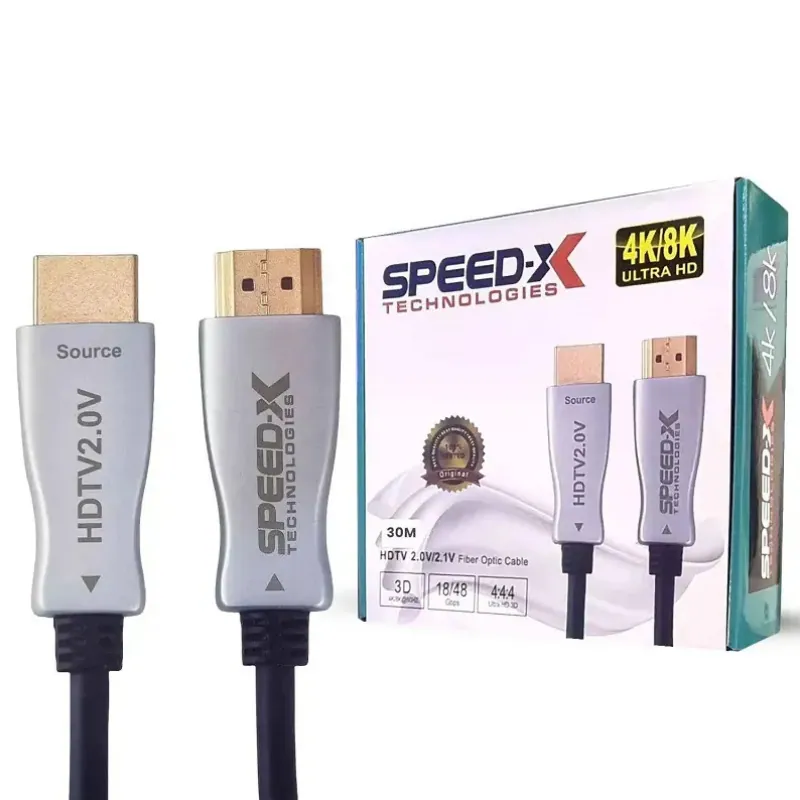 Speed-X Copper Support Fiber HDMI Cable For 4K/8K